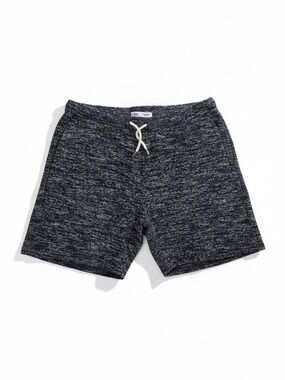 Zara Men's Black Heather Drawstring Athletic Shorts